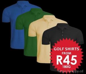 Cheap T-Shirts and Golf Shirts South Africa