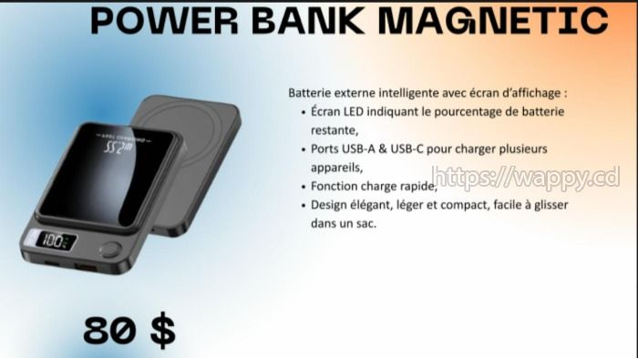 50.00 $POWER BANK MAGNETIC