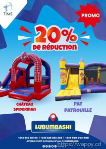 Promotion spéciale toboggan à Lubumbashi