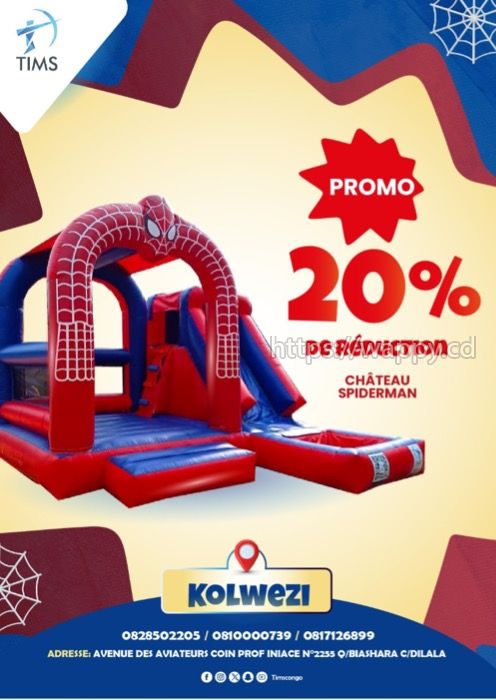 Promotion de 20% sur les châteaux gonflables à Kol