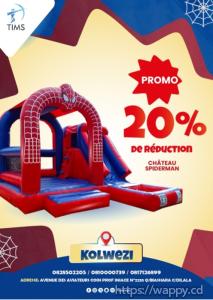 Promotion de 20% sur les châteaux gonflables à Kol
