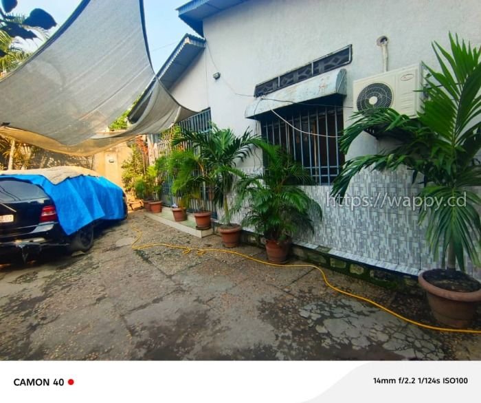 Parcelle avec une grande maison basse