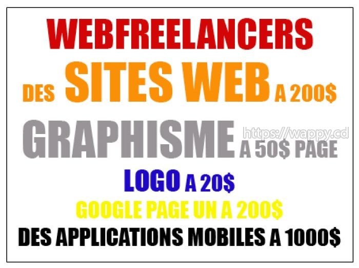 Conception site web pour $200
