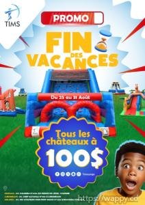 Promotion châteaux gonflables de toute les tailles