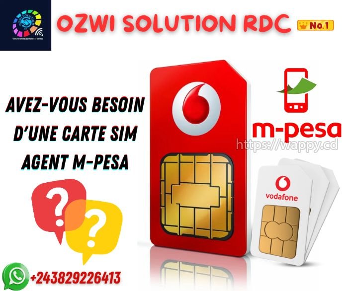 SIM AGENT MPESA ORANGE MONEY ET AUTRES DISPONIBLE