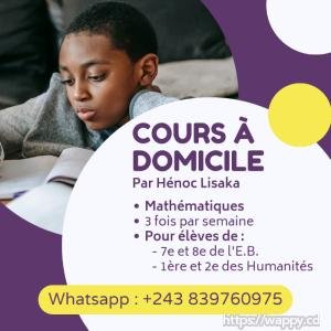 Professeur particulier de Mathématiques