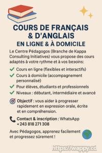 Formation d'anglais en ligne et à domicile
