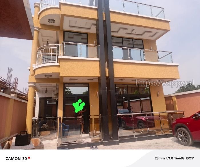 Villa R+2 neuve – Limete 4ᵉ Rue résidenti