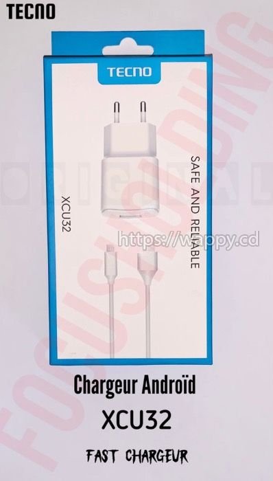 Chargeur TECNO ORIGINAL 12W pour Androïd