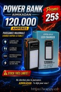 POWERBANK ORIGINAL 120.000 AMP