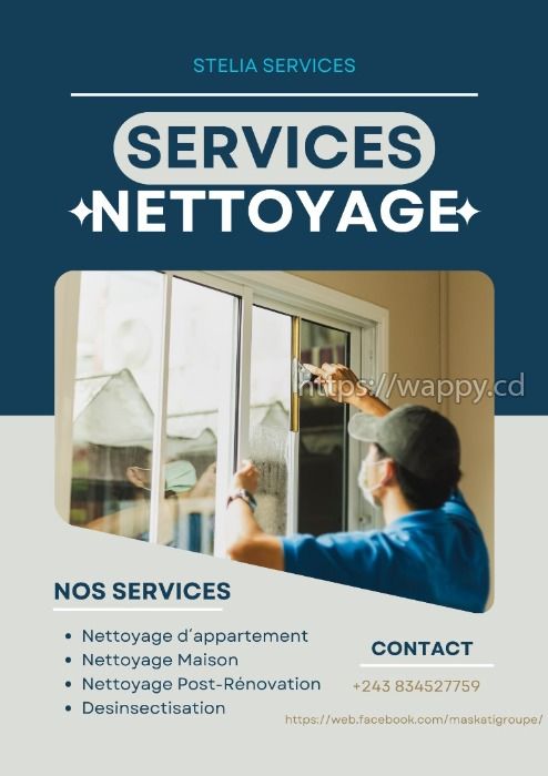 SERVICE DE NETTOYAGE INTÉRIEUR À KINSHASA