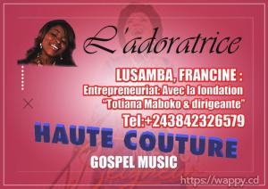 Francine Lusamba L'adoratrice gospel music