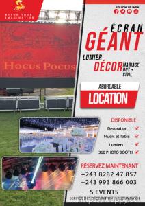 Locations des Décors et Écran Géant